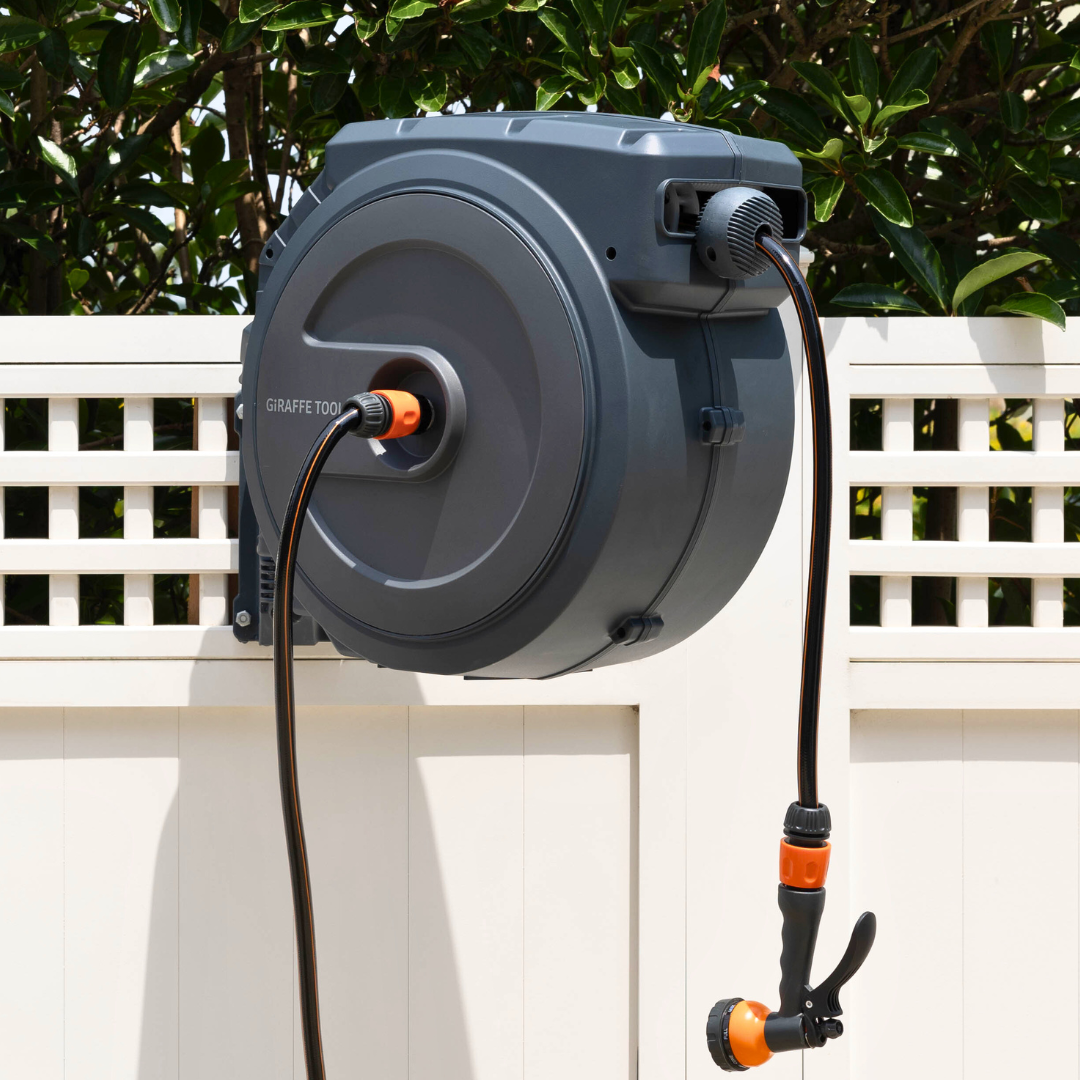 Retractable Garden Hose Reel 25m–35m (1/2in)