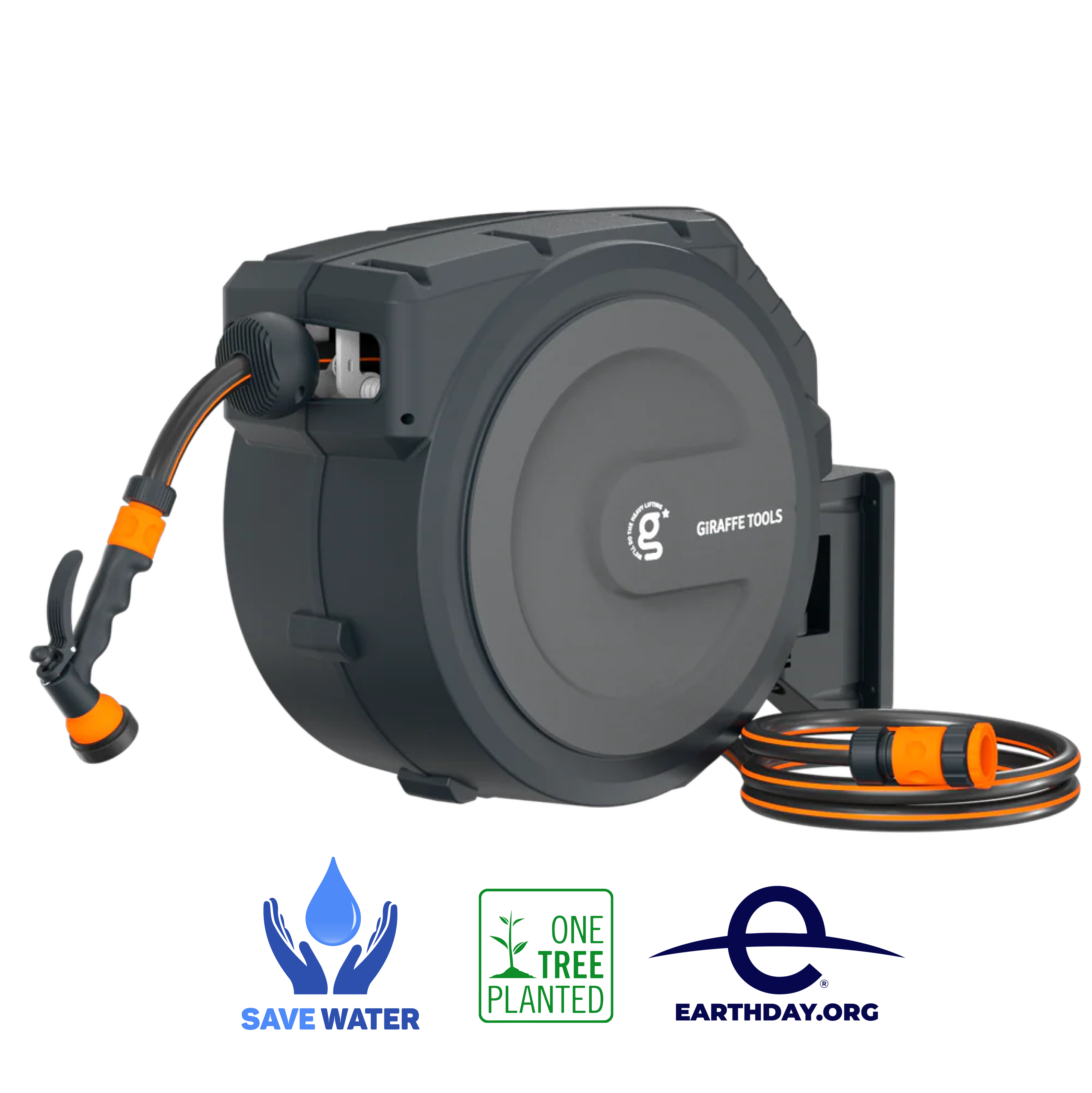 Retractable Garden Hose Reel 25m–35m (1/2in)