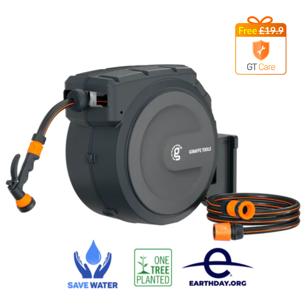 Retractable Garden Hose Reel-1/2in-35m