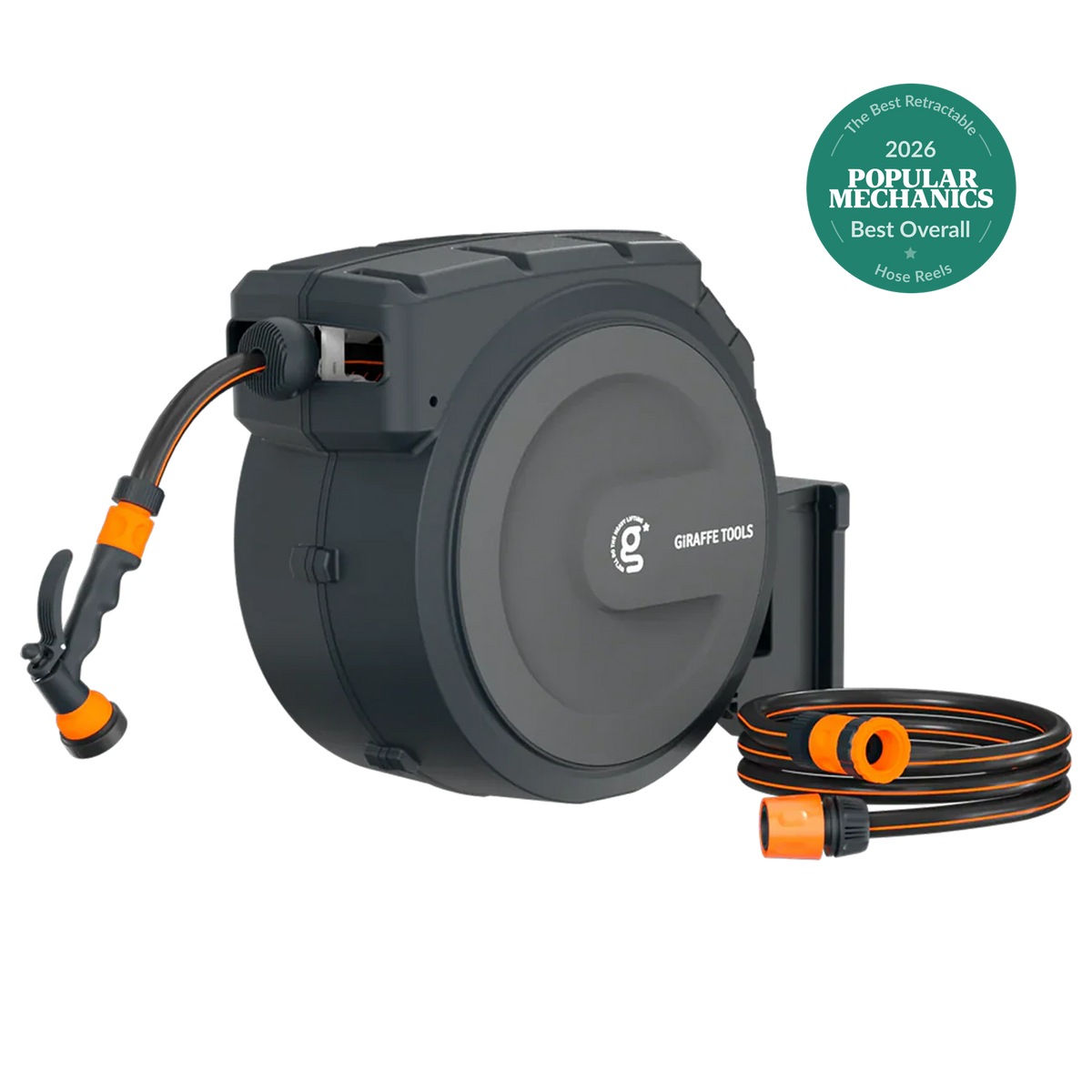 Giraffe Tools Retractable Garden Hose Reel-1/2in-25m Features