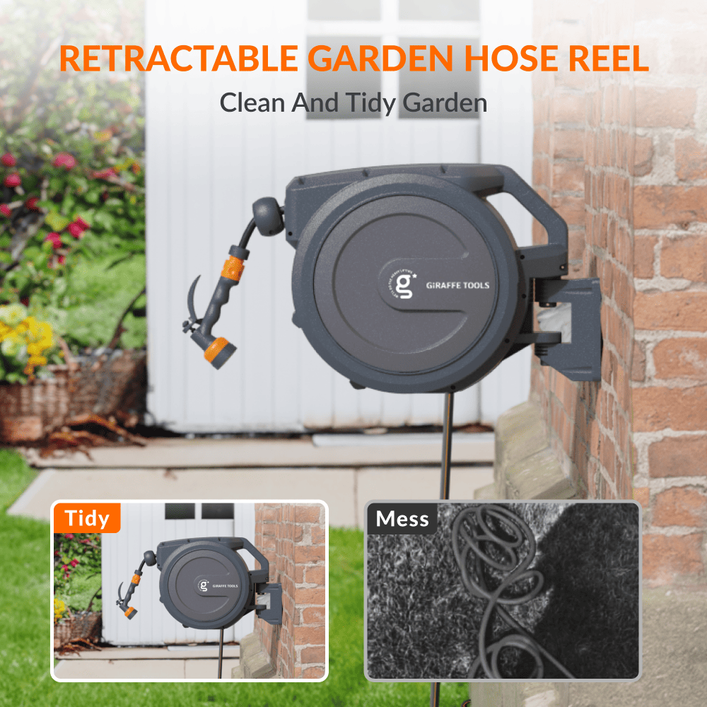 Retractable Garden Hose Reel-1/2in-35m