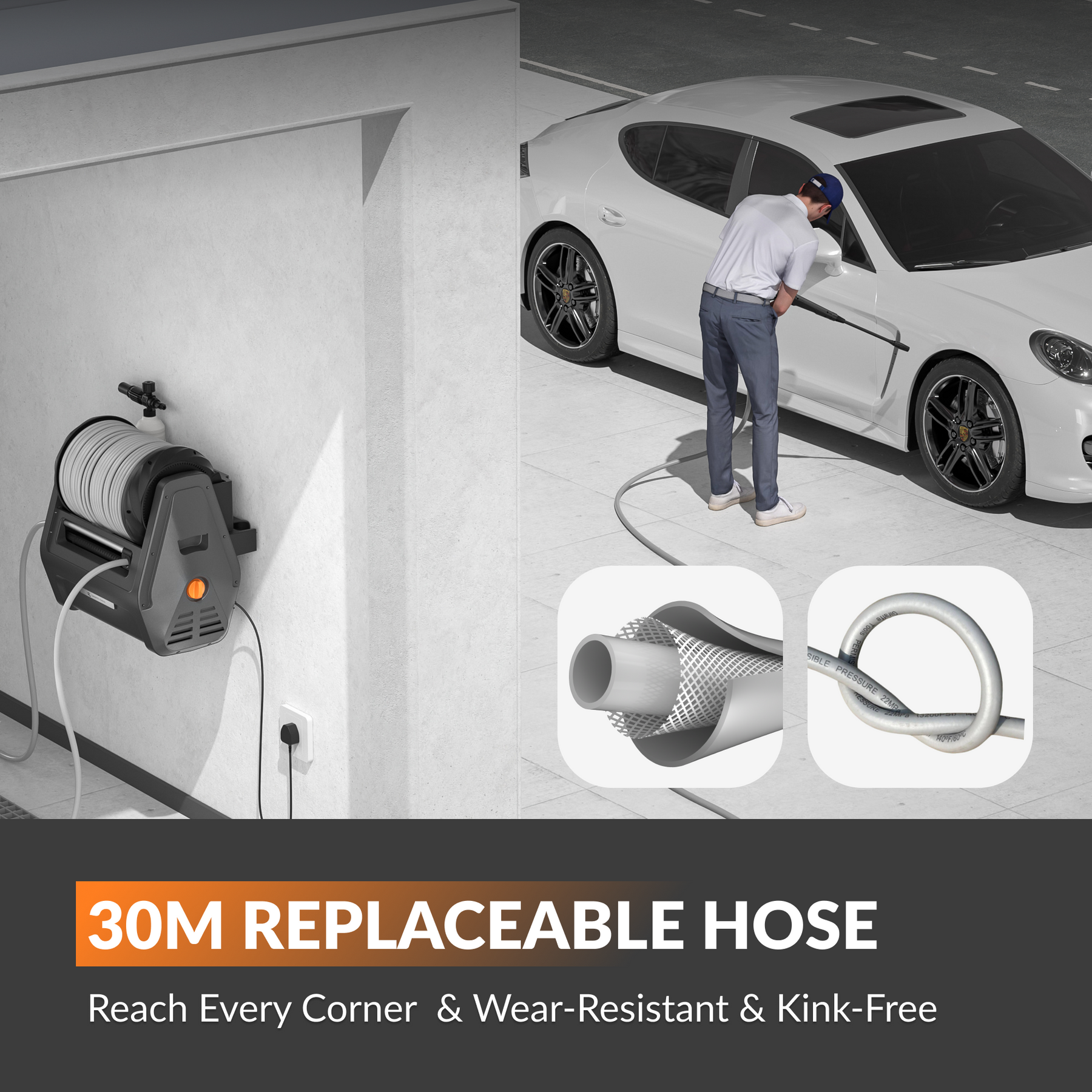 Replaceable Grey Hose