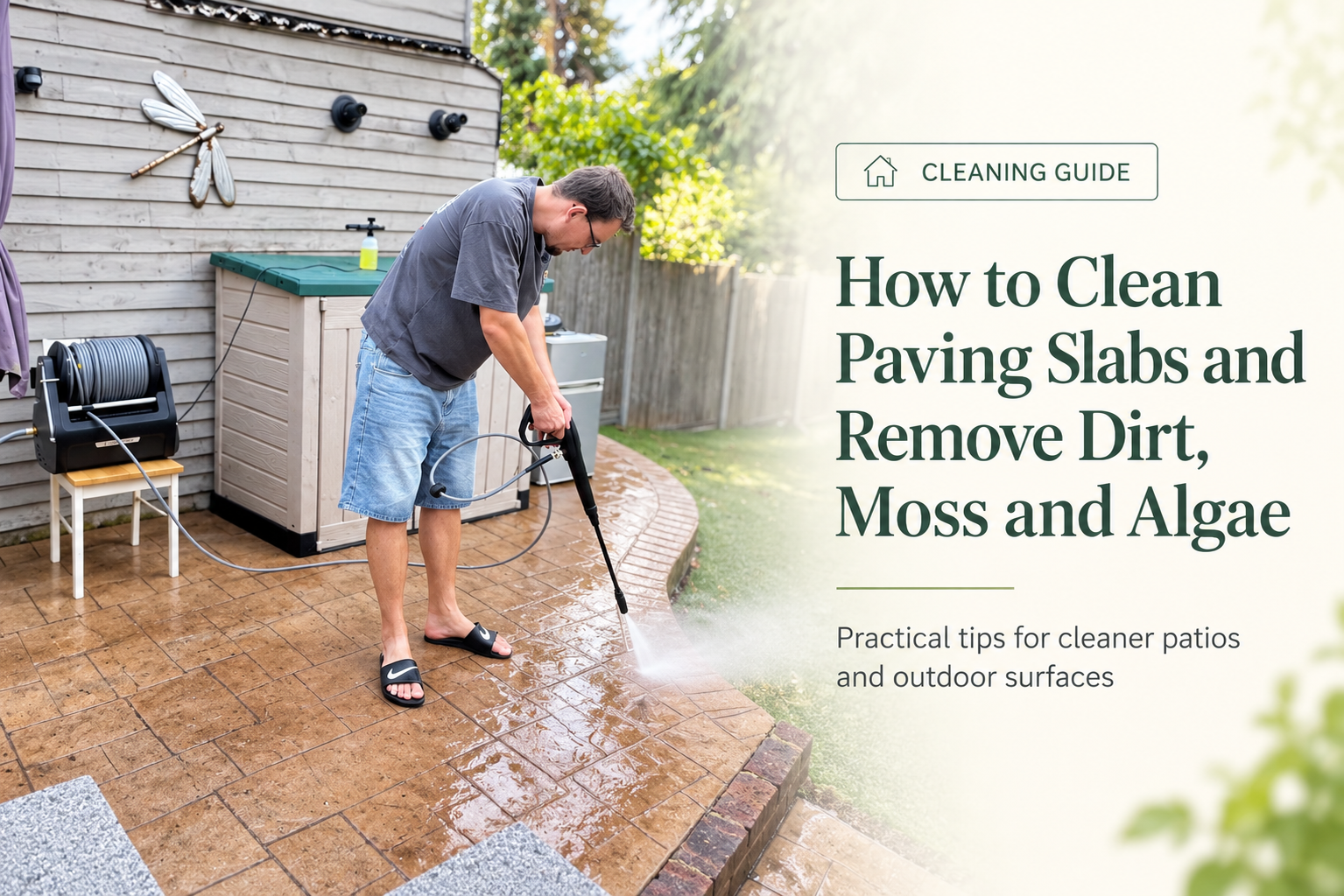 How to Clean Paving Slabs and Remove Dirt, Moss and Algae