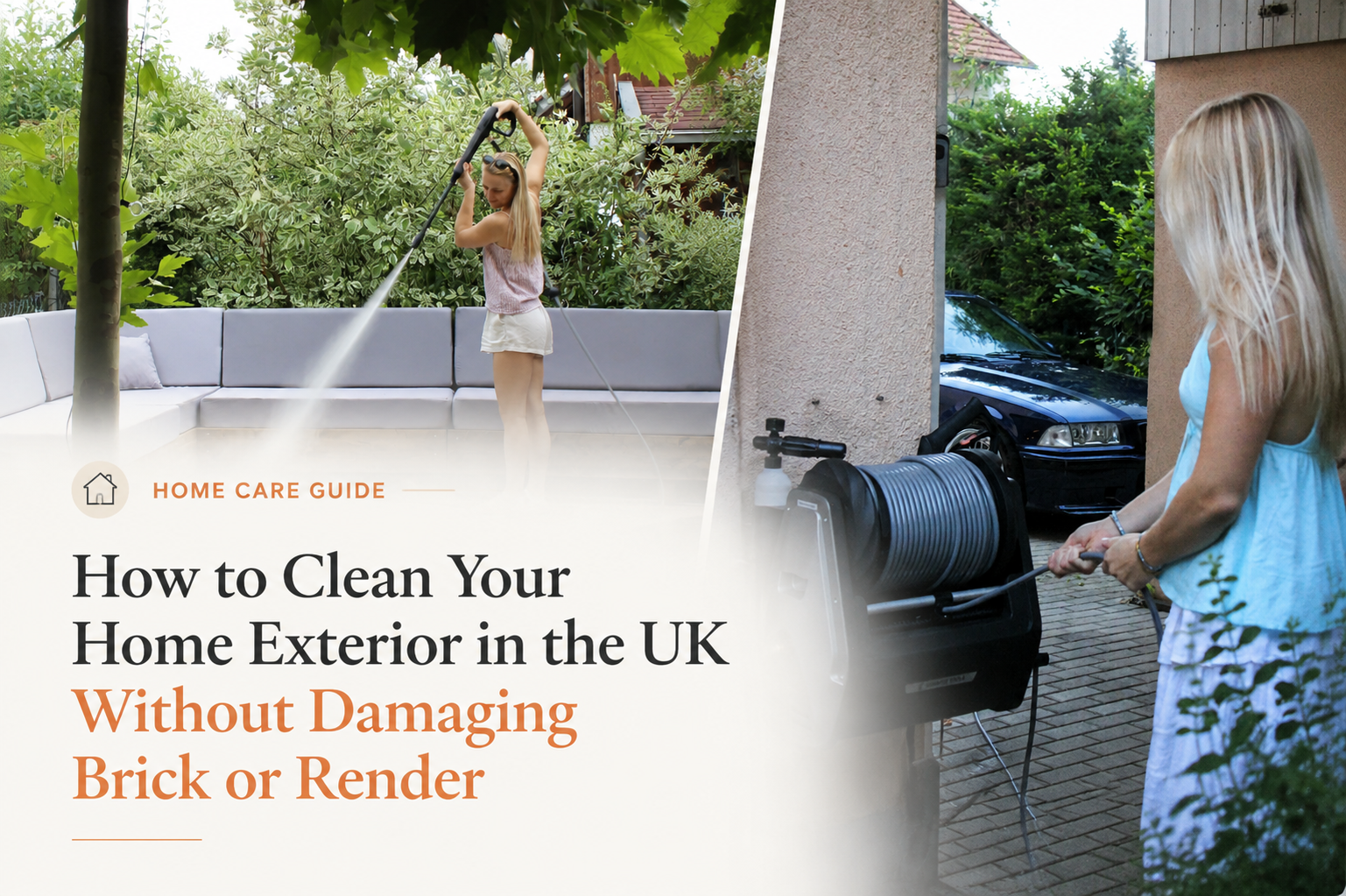 How to Clean Your Home Exterior in the UK Without Damaging Brick or Render