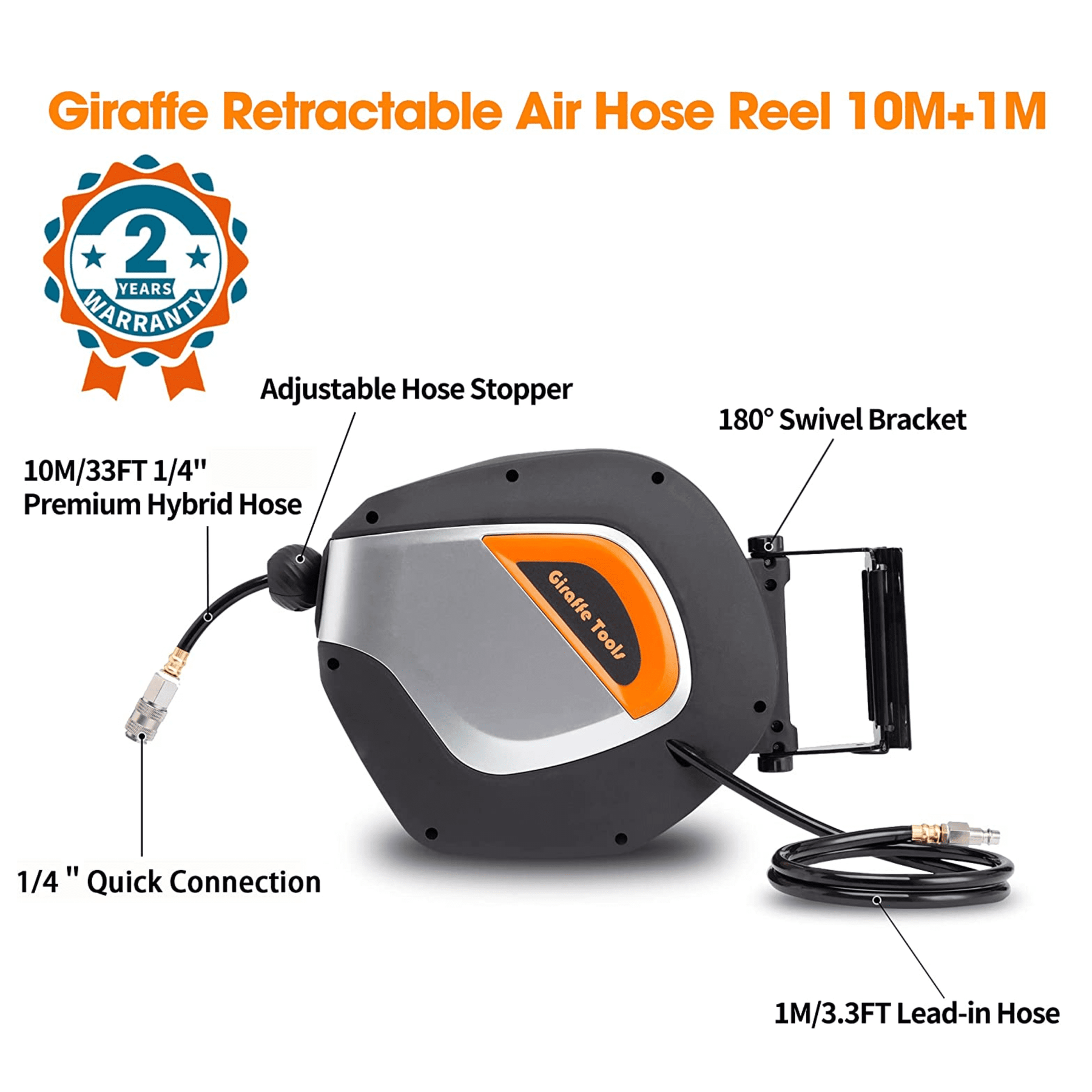 Retractable Air Hose Reel-10m