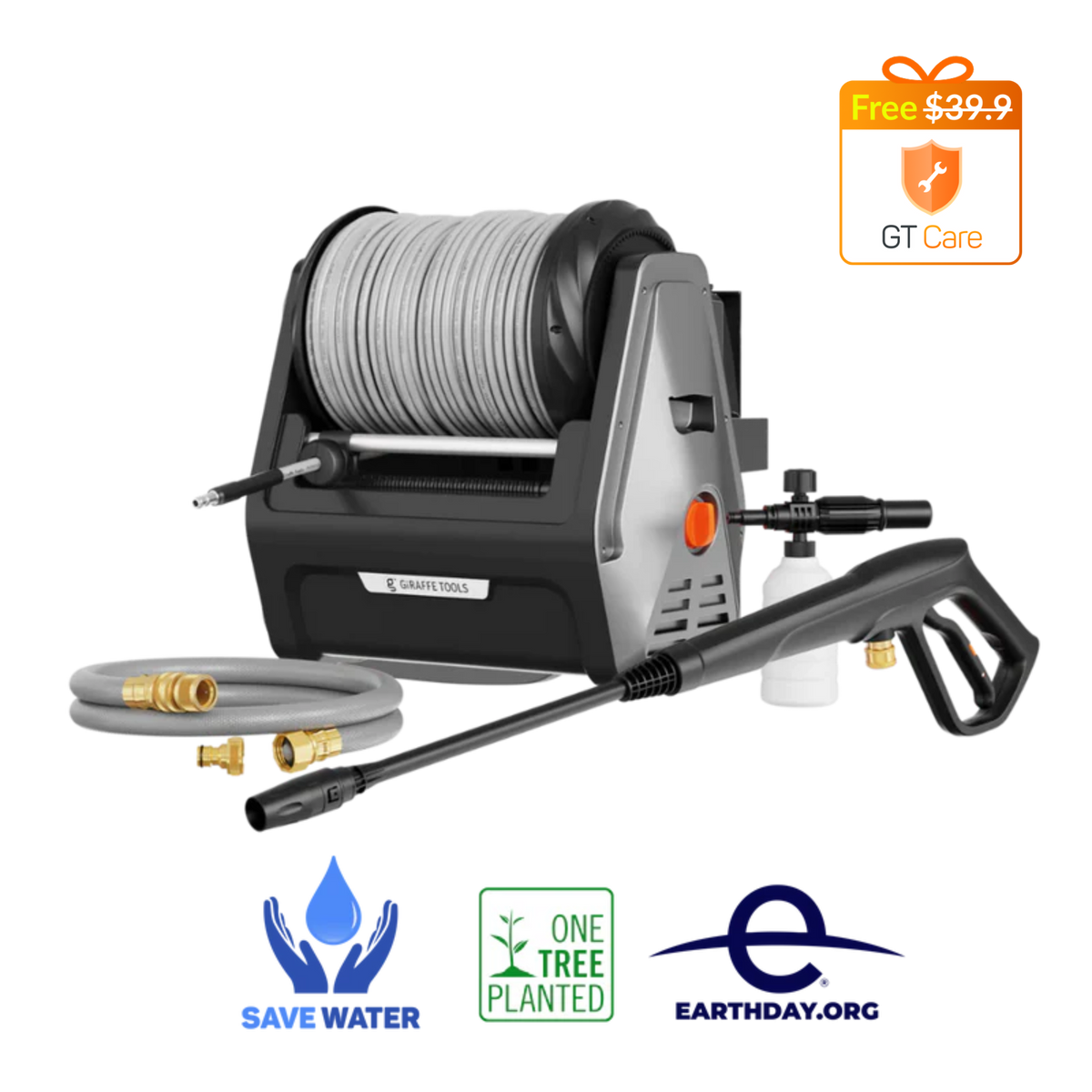 Grandfalls Retractable Pressure Washer Plus