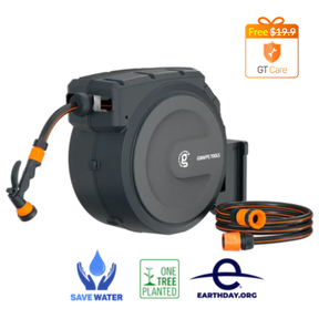 Retractable Garden Hose Reel 25m–35m (1/2in)