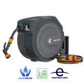 Retractable Garden Hose Reel 25m–35m (1/2in)