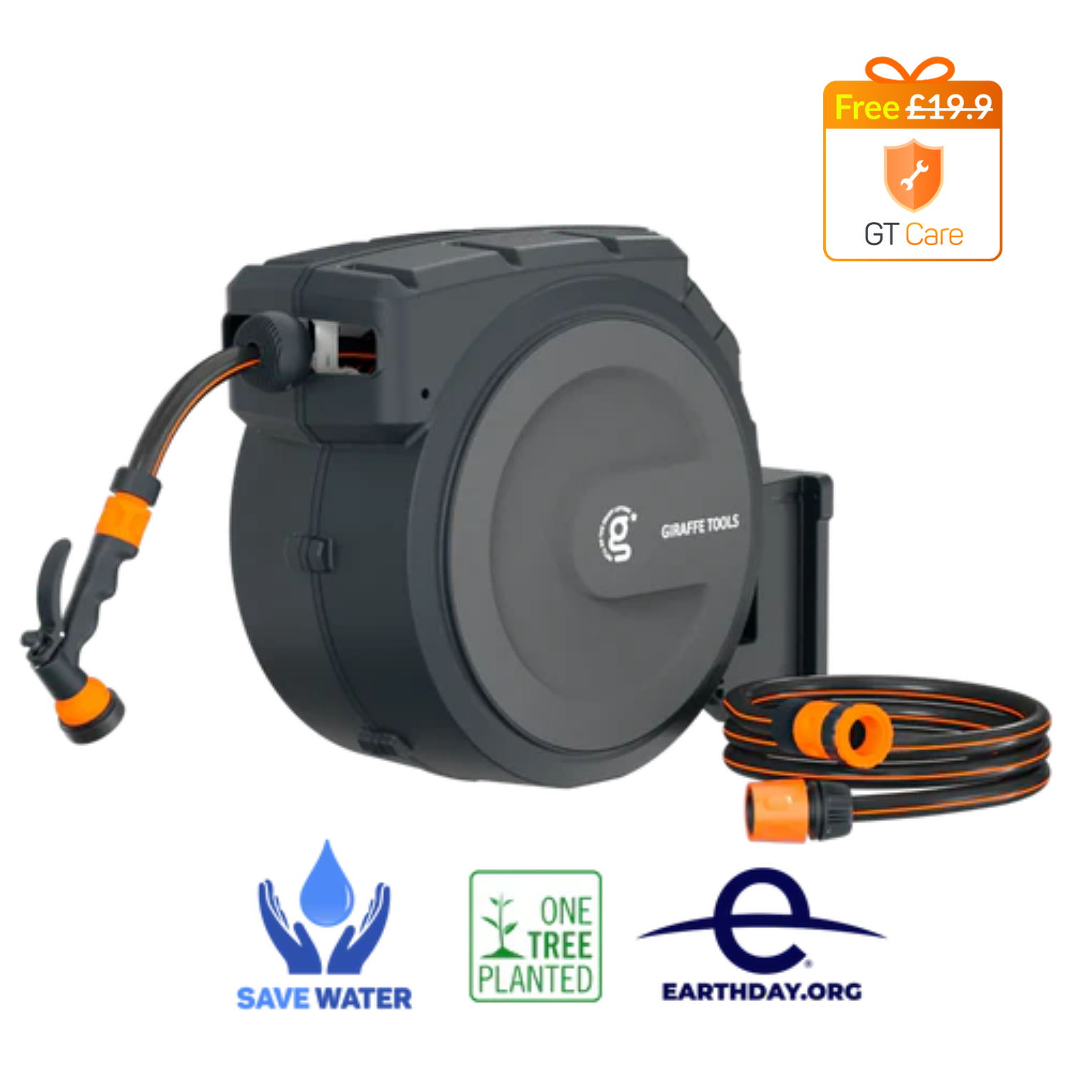 Retractable Garden Hose Reel-1/2in-35m