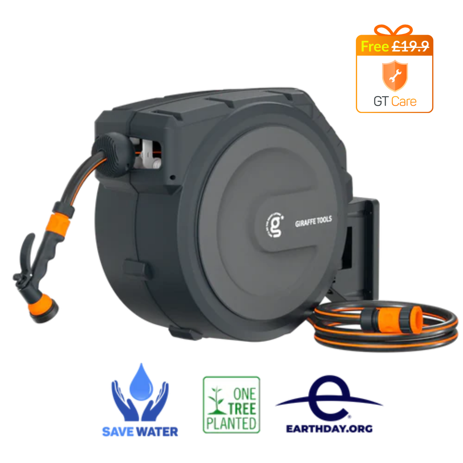 Retractable Garden Hose Reel-1/2in-25m