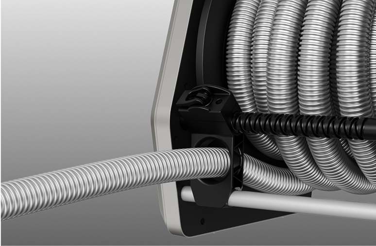 Giraffe Tools Retractable Vacuum Extension Hose Reel - Auto-Retract System