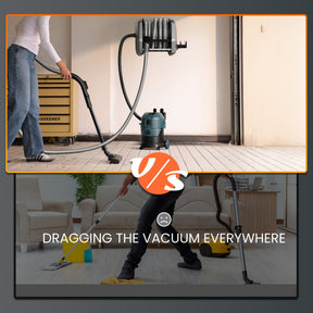 Giraffe Tools Retractable Vacuum Extension Hose Reel - Convenience