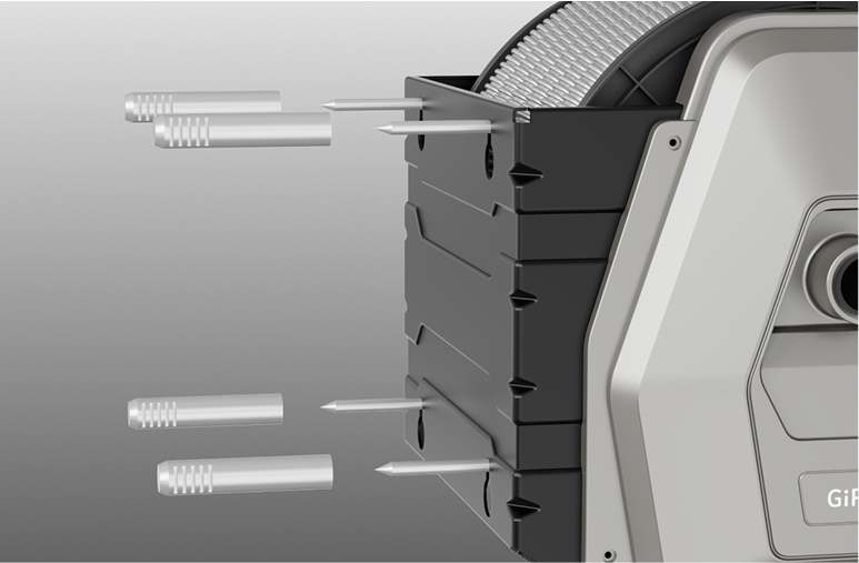 Giraffe Tools Retractable Vacuum Extension Hose Reel - Easy to Install