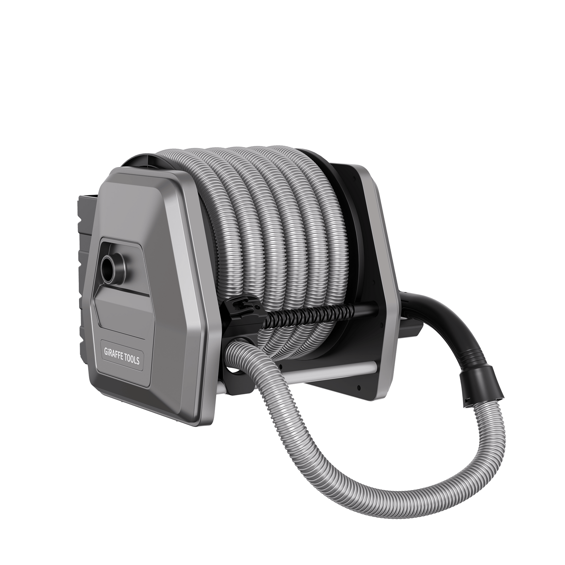 Giraffe Tools Retractable Vacuum Extension Hose Reel Image Right