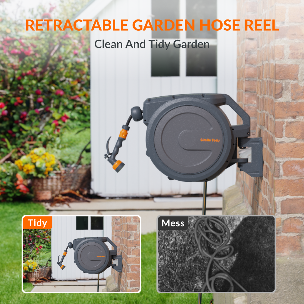 Retractable Garden Hose Reel-1/2in-30m