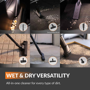Grandstorm Retractable Vacuum Cleaner 6 attachments Features