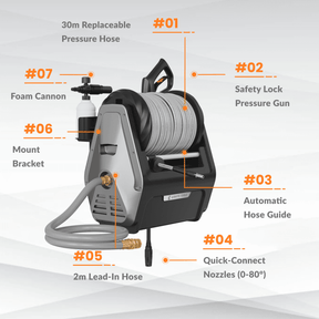 Grandfalls Retractable Pressure Washer Plus