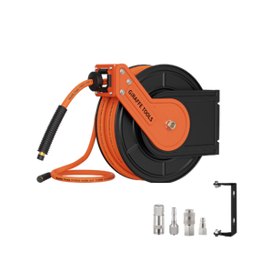 Retractable Air Hose Reel-Alloy Steel-3/8in-15m