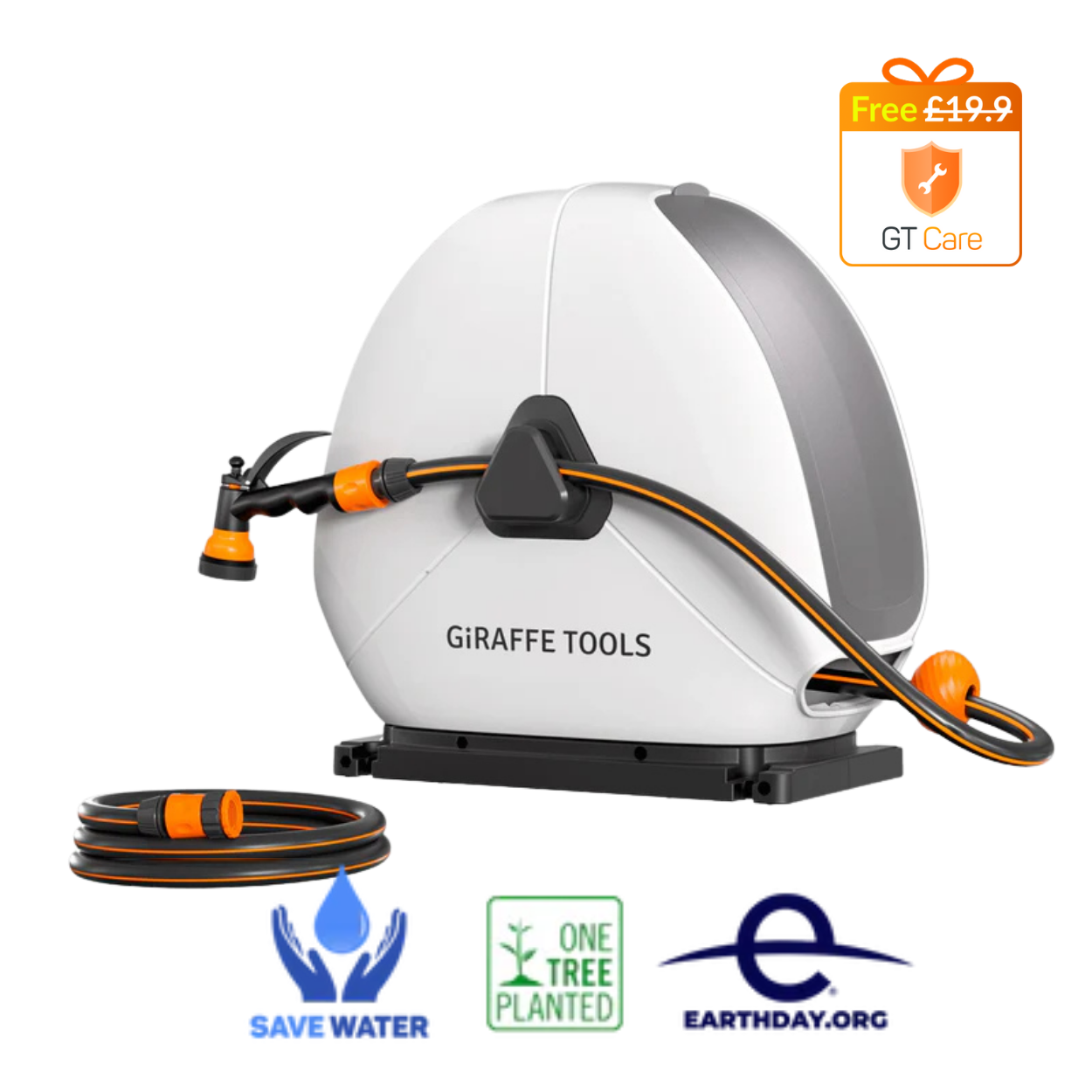 Ground-Mounted Retractable Hose Reel-1/2in (25m-40m)